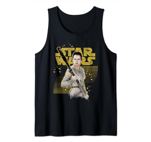 Débardeur Star Wars Rey Logo Lines en coton pour fan de science-fiction