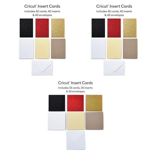 Cartes Cricut Insert Cards Glitz and Glam Sampler R10 S40