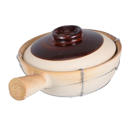 ULTECHNOVO Olla de Cocina de Cerámica de Barro Arroz Sopa y Guisos Comidas Familiares Fiestas y Cocción Resistente Calor y Portátil