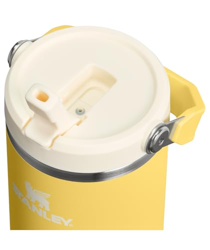 Image of STANLEY IceFlow 2.0 Flip Straw Tumbler with Handle 30 oz | Twist On Lid and Flip Up Straw | Leakproof Water Bottle | Insulated Stainless Steel | BPA-Free | Daffodil