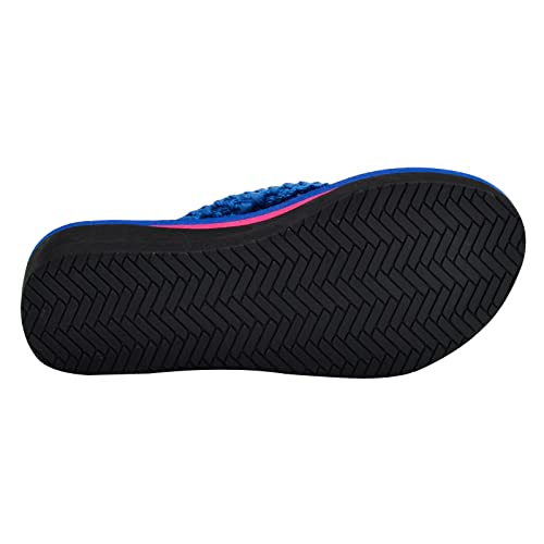 Image of MALIDA Womens Wedge Arch Support Flip Flops Cushion Soft Rubber Midsole Platform Thong Sandals with Rubber Sole