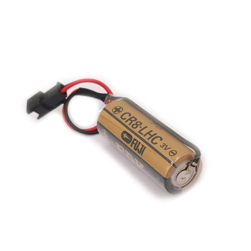 TRAELY CR8.LHC 3V Battery 2600mAh for Industrial Memory Backup Devices with Black Connector(Non-Rechargeable)-2 Pack by TRAELY - Used condition - Image 5