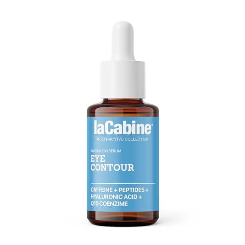 laCabine Sérum Eye Contour – Sérum Descongestionante para Contorno de Ojos con Cafeína, Péptidos y Ácido Hialurónico, Reduce Bolsas, Ojeras y Líneas de Expresión