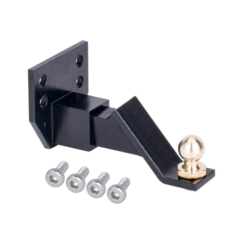 Parts for D90 1/10 CNC for Climbing Car Metal Tow Trailer Hook Drop Hitch Receiver RC Crawler Accessories(Black)