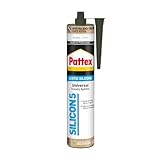 Pattex Silicone Multiuso Universale, Silicone per Bagno e Infissi, Resistente alla Muffa, Bianco, Cartuccia da 280ml