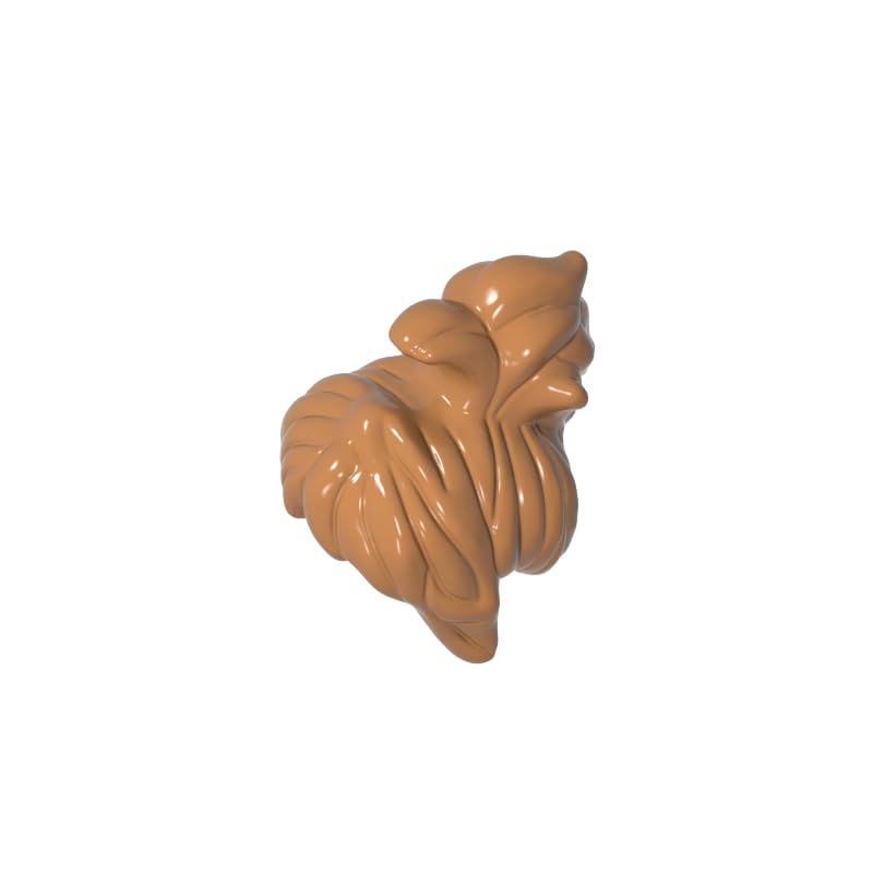Hairstyle 17 Mini Wig 10PCS Compatible with Lego GDS-2149 Classic Bulk Toy MOC Color:Medium Nougat 312 — image 1