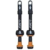 Ridefarr Supa-Flow 60mm Black Tubeless Valve Stems Pair | Lightweight 6061 Alloy Presta Valve with Removable Core & Oversized Locknut for Mountain & Road Bikes, Compatible with Tire Inserts