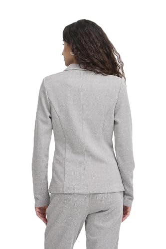 ICHI Ihkate Jacquard Bl4 Blazer Informal de Negocios, 900000482/Sharkskin Herringbone, M Mujeres