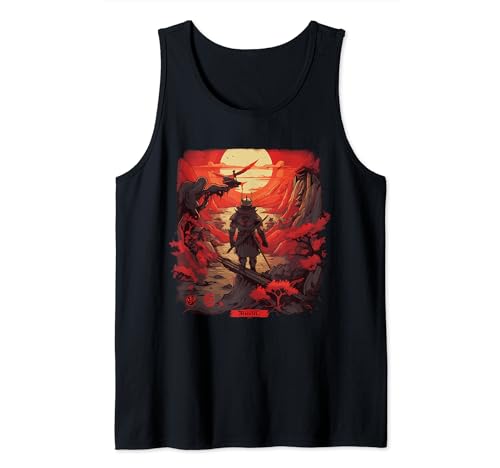 Samurai Estética Vintage Samurai Arte Japonés Samurai Retro Camiseta sin Mangas