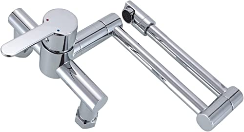 Robinet de cuisine mural haut de gamme avec bras pliable eau chaude froide - 6