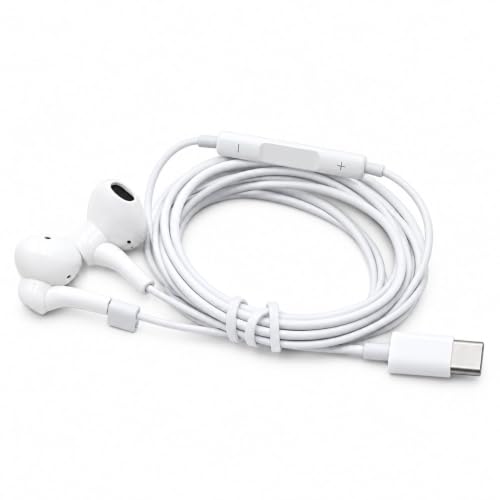 Mfilink USB C �w�b�h�t�H�� Type C �C���z�� �L���C���z�� �}�C�N���� �{�����[���R���g���[�� �w�b�h�Z�b�g iPhone 15 Pro Max Plus iPad Pro Android �X�}�[�g�t�H�� Galaxy S23/S22/