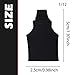 Simhoa 1/12 Scale Action Figure Colthes, Mini Casual & Stylish Sleeveless Vest, Miniature Doll Clothing for 6 inch Female Action Figures, Black