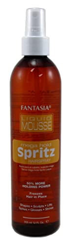 Fantasia Spritz Liquid Mousse 12 Ounce Pump (Mega) (354ml) (6 Pack)