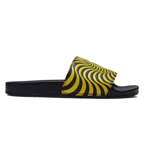Spitfire Bighead Swirl Slide Shoes - Black/Yellow