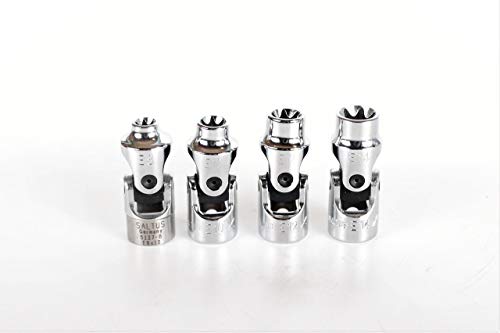 SALTUS Gelenk-Steckschlüsseleinsatz Set 4 tlg 3/8' Gelenk Steckschlüssel Einsatz 1 SALTUS Gelenk-Steckschlüsseleinsatz Set 4 tlg 3/8' Gelenk Steckschlüssel Einsatz