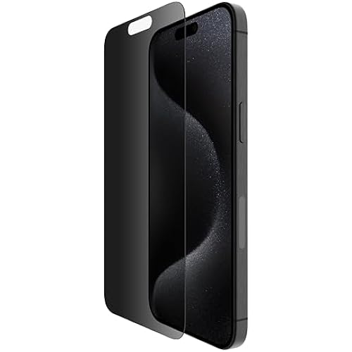 Belkin InvisiGlass Privacy Screen Protector Anti-Spy iPhone 15 Pro Max