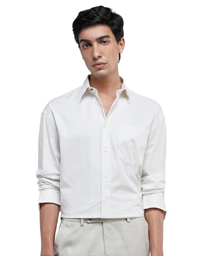 Image of Rare Rabbit Boxy fit Plain Shirt