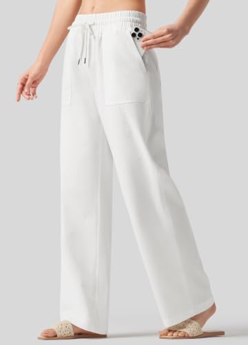 Image of Willit Women Linen Pants Wide Leg Palazzo Trousers 29 inch /31 inch / 33 inch