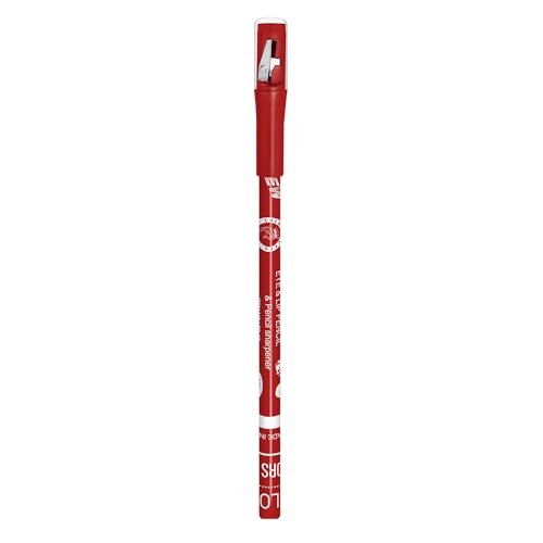 Image of Colors Queen Eye & Lip Liner Pencil with Sharpener | Long Lasting & Smudge Proof Lip Liner | Matte Finish, Rich Color Payoff Sharpenable Pencil (Juice Orange)