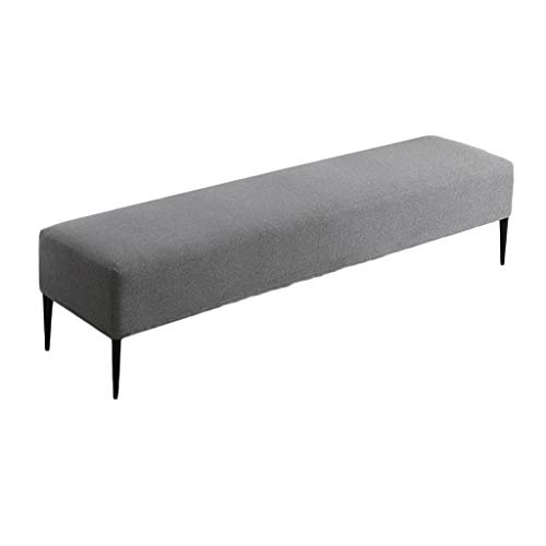 Housse de siège en coton pour tabouret de lit lavable et durable