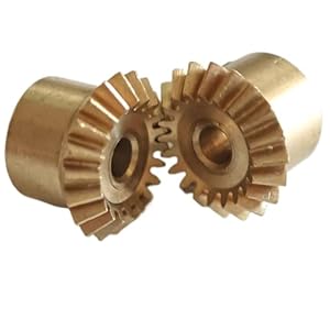 Mfupr 2 szt. Mosiężne Przekładnie Stożkowe 0.8M 20T