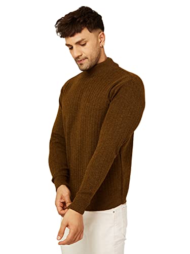 Image of Kvetoo Men High Neck Full Sleeve Winter Woolen Sweater