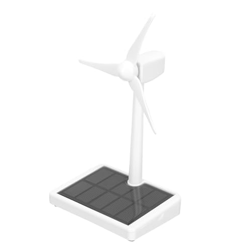 TOBBOMEY Modèle D'éolienne Solaire Éducatif pour Garçon et Filles Kit DIY de Turbine Solaire en Plastique Développement Cognitif Apprentissage Énergie Renouvelable