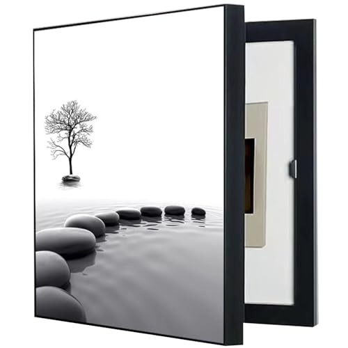 Cubierta para Panel eléctrico, Caja de medidor, Pintura Decorativa, Oculta la Caja de interruptores eléctricos, Caja de medidor eléctrico para Sala de Estar, Dormitorio, Hotel (tamaño: 45 x