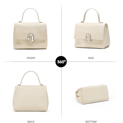 Image of LA FESTIN Small Top Handle Bags for Women Genuine Leather Shoulder Handbag