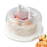 Portatartas | Portatartas de 7 ranuras | Soporte de contenedor de pastel con tapa y asa, contenedor de almacenamiento de pasteles con tapa de cúpula para guardián de pasteles
