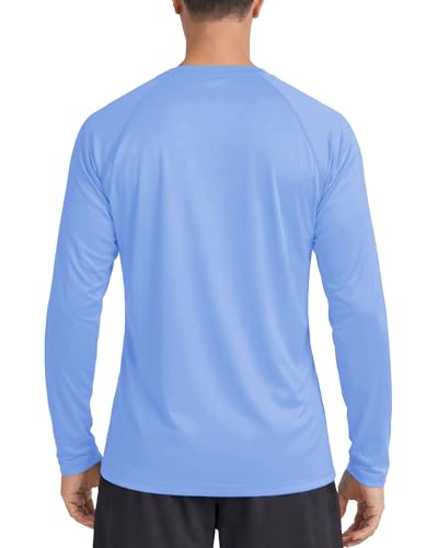 Image of Boladeci Men's UPF 50+ Sun Protection UV SPF Shirts Long Sleeve Lightweight Quick Dry Swim T-Shirts Rash Guard