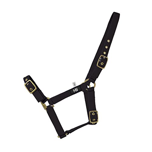 Hy Holly Fully Adjustable Headcollar(Black, Full)