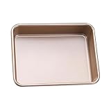 Housoutil 多目的耐熱皿 ミニパイ缶 サークル ミニケーキ缶 ケーキパン ベーキング用ケーキ缶 パンを焼くためのローフパン 自家製パン用食パン テフロン加工の 非 Golden 炭素鋼