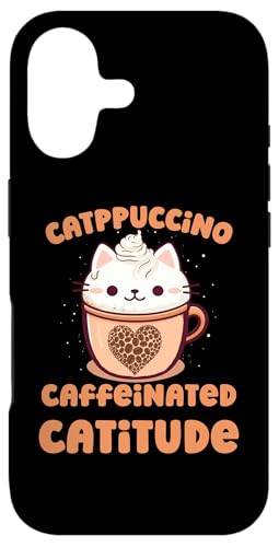 Catppuccino JtFC Catitude ʔ JCC R[q[ L X}zP[X iPhone 17 p