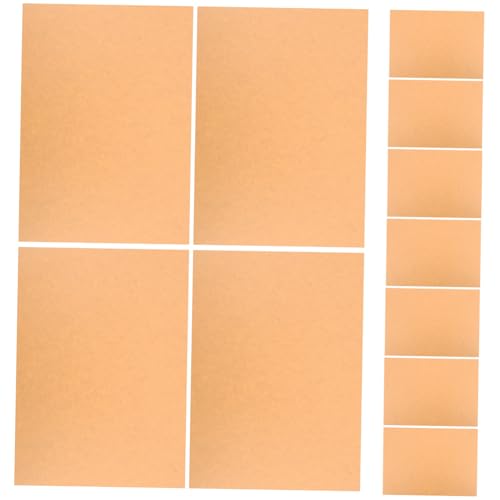 OUNONA 20個 レトロスル無地牛皮信紙 手紙用ノートペーパー 携帯便利 書きやすいレターペーパー 贈り物にも