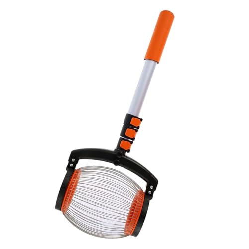 Hamwesh Nut Gatherer Nut Collector Upper Roller with Telescopic Pole Ergonomic Grip Yard Picker for Walnuts Sweet Gum Balls Tennis Balls Pecans Buckeyes Hickory Nut