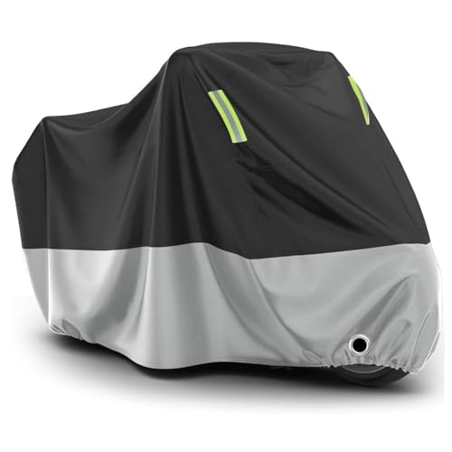 GaRcan Funda Moto para BMW S 1000 RR K67 2019-2024, Fundas Motos Cubre Motocicleta Cubierta Protectora Cubremoto Impermeable Tela Oxford Motorcycle Cover,C/XXXXL-A/Black~Gray
