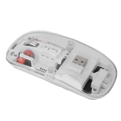 Ratón transparente multi dispositivo inalámbrico para evitar el uso de pilas 4