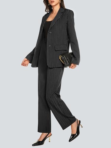 Chic Black Blazer and Pant Set for Bold Business Vibes - Image 2