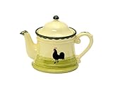 Herkunft: Made in Germany Zeller Keramik Teekanne Hahn und Henne Servierware 1,00 Liter