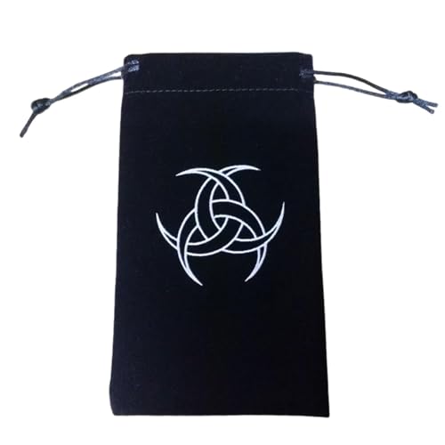 Almacenamiento para cartas del tarot, bolsa de almacenamiento de terciopelo con cordón, 10 x 18 cm, con cordón, almacenamiento para dados, fichas, cristales, cosméticos, accesorios de viaje