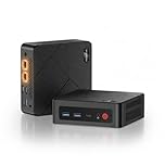 BOSGAME E4 Home-Office-Mini PC, Ryzen 5 3550H (Beats N150, up to 3.7 GHz), 16 GB DDR4 RAM 512 GB NVMe SSD, Mini Computer, 4K Triple Display, HDMI, USB-C, DP, Dual LAN, Wi-Fi 5, BT 5.0, Mini Desktop