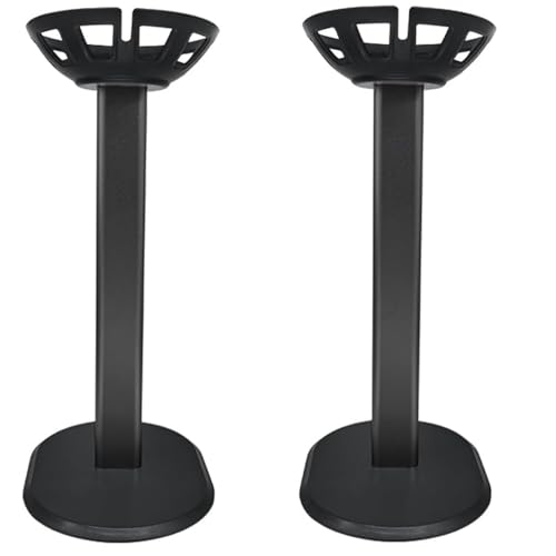 Aokicase For Apple HomePod Mini/Apple HomePod 2 Holder, Apple HomePod 2 Desktop Stand Holder Accessories, Metal Mats Desk Mat, Smart Home Speaker Accessory Rack (Black, GJ) 2 Pieces