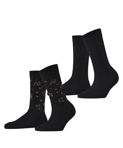 ESPRIT mujer calcetines biológicos Flower Rib de calidad superior