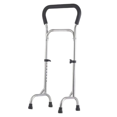 Diexgiy 高齢者用歩行用トイレ手すり四隅杖高齢者用品ベッドサイド手すり四足杖 (b)