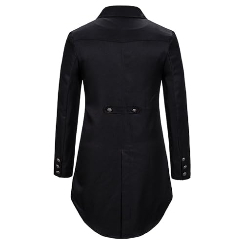 Mens Tails Slim Fit Tailcoat Dress Coat Gothic Tailcoat Tuxedo Jacket Dinner Party Wedding Blazer Suit Jacket3