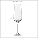 Schott Zwiesel Tulip Champagne Glasses (Set of 4), Timeless Champagne Glasses with Moussing Point, Dishwasher Safe Tritan® Crystal Glasses, Made in Germany (Item No. 123610)