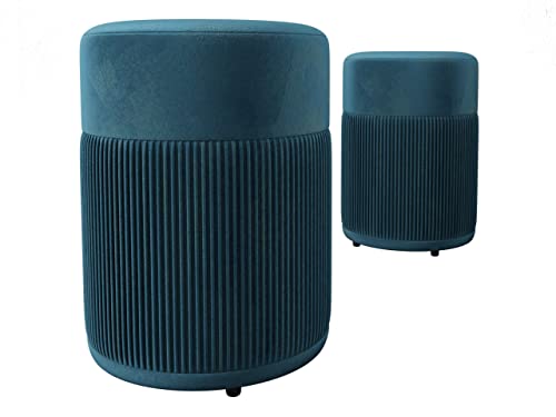 Juego de 2 taburetes tapizados Garego Cover