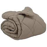 vidaXL Winterbettdecke Hellgrau 220 x 200 cm Mikrofaser, Schlafzimmer, Rechteckig, Minimalistisch, Leicht, Atmungsaktiv, Designed für Komfort, moderne Ästhetik und Funktionalität im Einklang