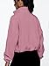 AUTOMET Womens Fleece Jackets Zip Up Oversized Sweatshirts Winter Clothes Long Sleeve Crop Sherpa Fall Outfits Fashion HotPink L